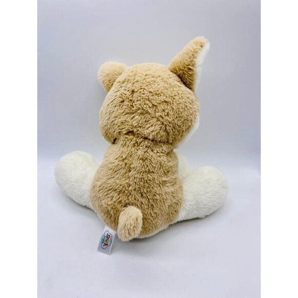 Spark Create Imagine Dog Plush Tan & White Puppy  Shiba Inu, Corgi, Husky  12” - Picture 3 of 8